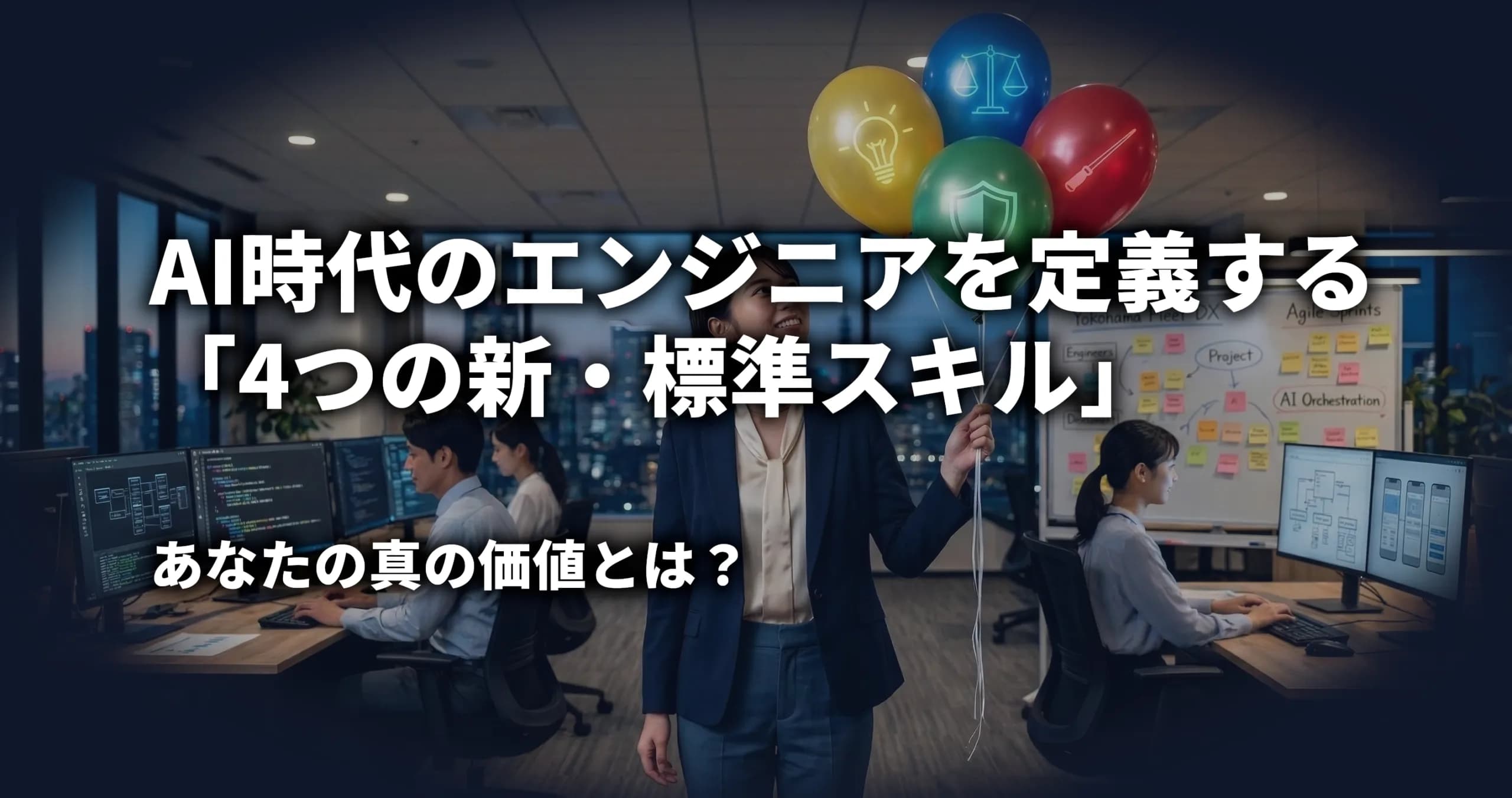AI時代のエンジニアを定義する「4つの新・標準スキル」　あなたの真の価値とは？